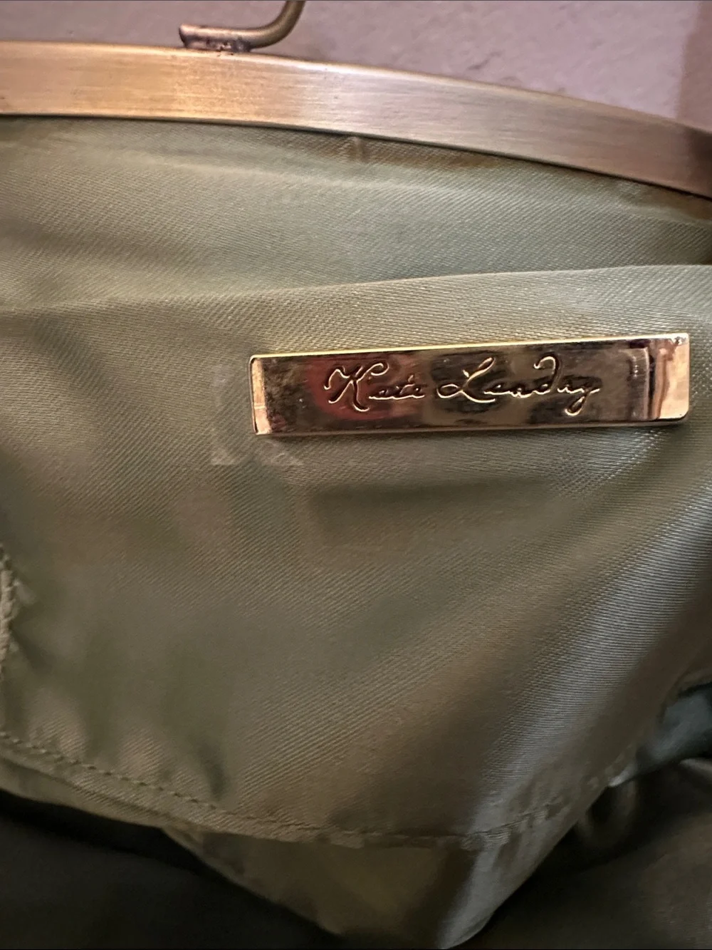 Beaded Floral Embroidered Satin Clutch Shoulder Bag - Sage Green